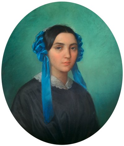 Porträtt av en ung flicka, 1843 av Theophile Gautier