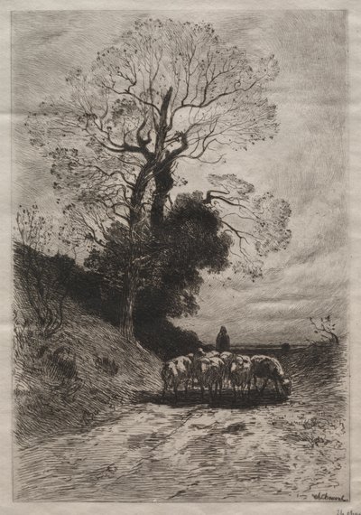 Flockens återkomst av Theophile Narcisse Chauvel