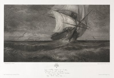 Fantomskeppet, eller på vågorna av Theophile Narcisse Chauvel