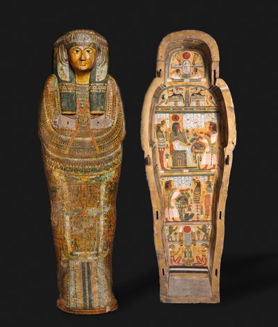 Kista från Nesykhonsu, Thebe, sent 21:a till tidig 22:a dynastin av Third Intermediate Period Egyptian