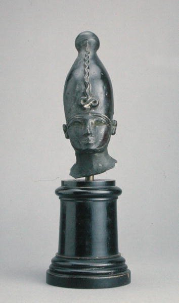 Osiris huvud (brons) av Third Intermediate Period Egyptian