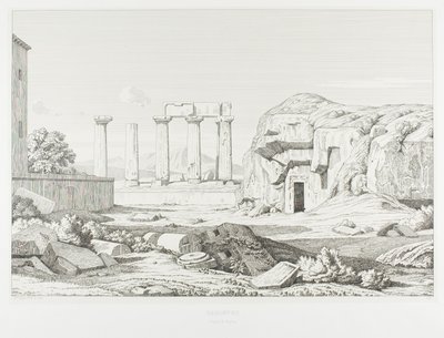Korinth: Neptunus tempel av Théodore Caruelle d