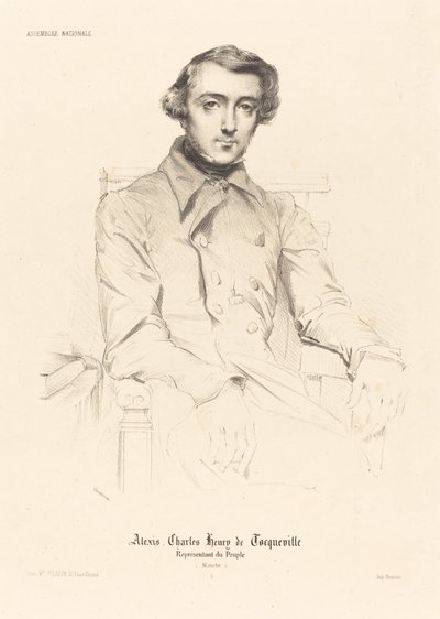 Alexis Charles Henry de Tocqueville av Théodore Chassériau