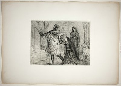Bort!, plåt sju från Othello av Théodore Chassériau