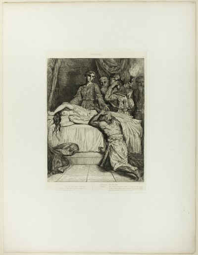 åh! åh! Åh!, tallrik fjorton från Othello av Théodore Chassériau