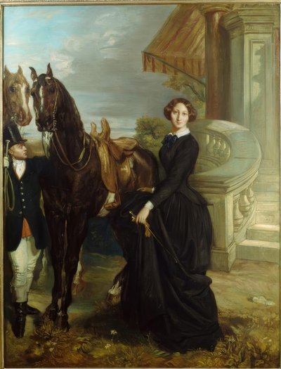 Porträtt av grevinnan av Ranchicourt av Théodore Chassériau