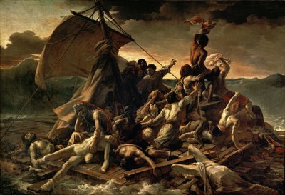 Franska:  Le Radeau de La Méduse Medusas flotte av Theodore Gericault