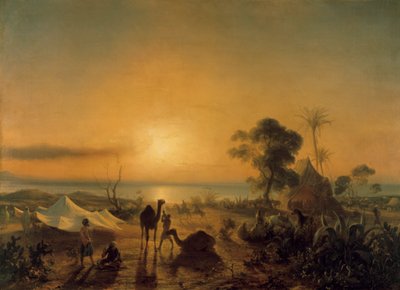 Lägret i Staoueli, 1830. av Jean Antoine Theodore Gudin