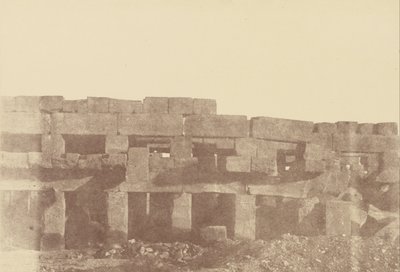 Närbild av Tothmes III:s täckta promenad, Karnak av Théodule Devéria