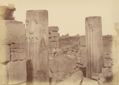 Karnak, Thotmes III: s Lotus -kolumner av Théodule Devéria