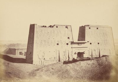 Översikt över Edfu-templet av Théodule Devéria