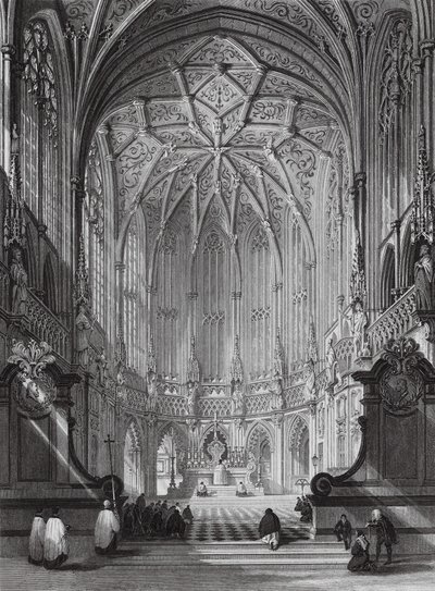 Sankt Jakobs kyrka, Liege (gravyr) av Thomas (after) Allom