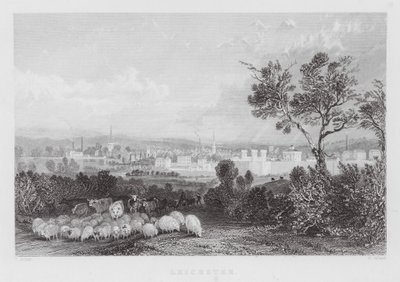 Leicester (gravyr) av Thomas (after) Allom