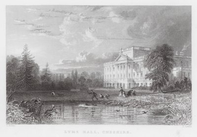 Lyme Hall, Cheshire (gravyr) av Thomas (after) Allom