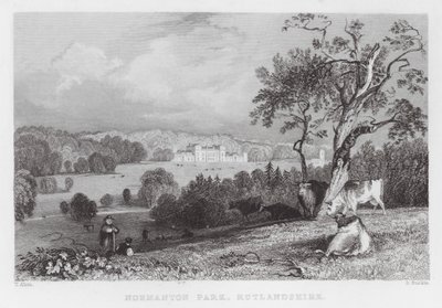 Normanton Park, Rutlandshire (gravyr) av Thomas (after) Allom