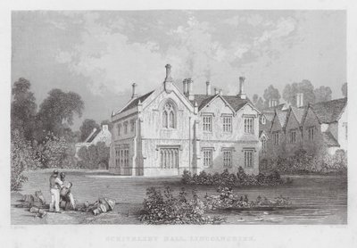 Scrivelsby Hall, Lincolnshire (gravyr) av Thomas (after) Allom