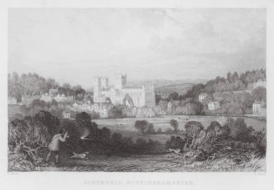 Southwell, Nottinghamshire (gravyr) av Thomas (after) Allom