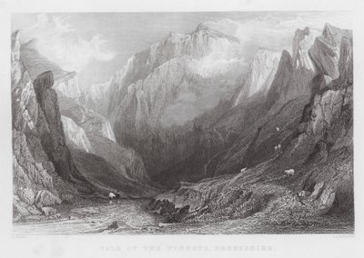 Vale of the Winnets, Derbyshire (gravyr) av Thomas (after) Allom