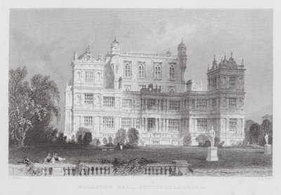 Wollaton Hall, Nottinghamshire (gravyr) av Thomas (after) Allom