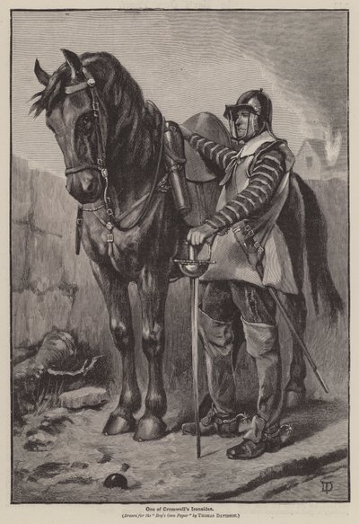 En av Cromwells Ironsides (gravyr) av Thomas (after) Davidson