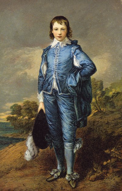 Gainsboroughs Den blå pojken (färglitografi) av Thomas (after) Gainsborough