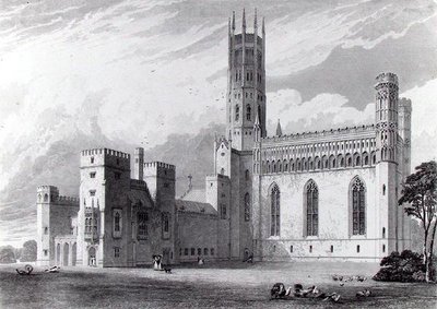 Fonthill Abbey från sydost, från 