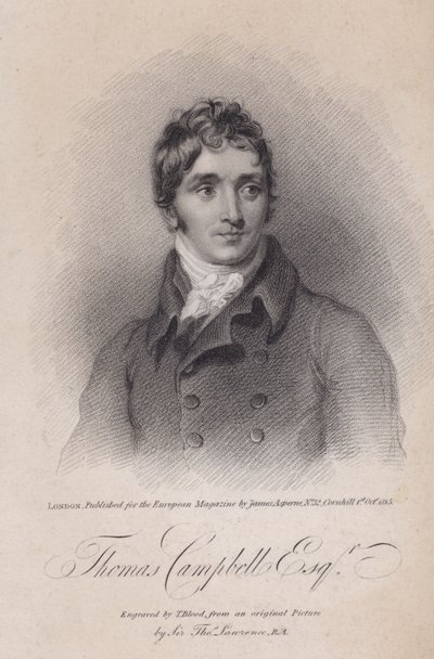 Thomas Campbell, skotsk poet av Thomas (after) Lawrence