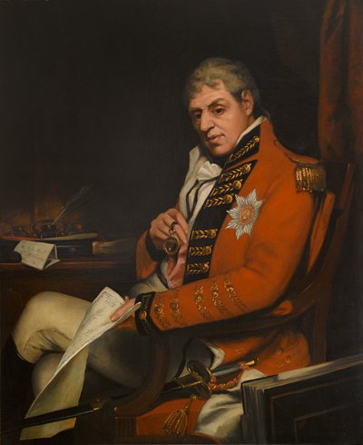 Rt. Hon General Hely-Hutchinson, 2nd Earl of Donoughmore (olja på duk) av Thomas (after) Phillips