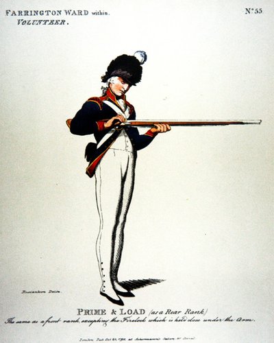 Farrington Ward, inom, volontär av Thomas (after) Rowlandson