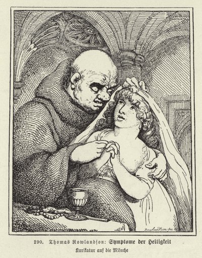 Symtom på helighet (litografi) av Thomas (after) Rowlandson