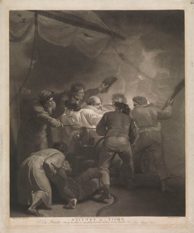 Sjömän i slagsmål av Thomas (after) Stothard