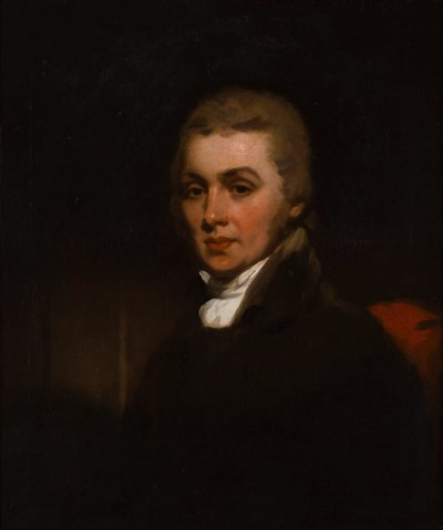 Porträtt av en gentleman (olja på duk) av Thomas (circle of) Lawrence