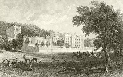 Chatsworth, Derbyshire av Thomas Allom