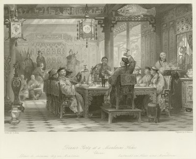 Middag hos en mandarin av Thomas Allom