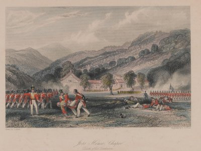 ?Joss House, Chapoo [sic], Death of Colonel Tomlinson?, 1842 av Thomas Allom