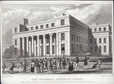 Liverpool Infirmary, Brownlow Street av Thomas Allom