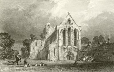 Llanercost Priory, Cumberland av Thomas Allom