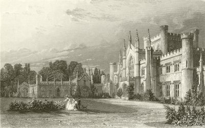 Södervy av Lowther Castle av Thomas Allom