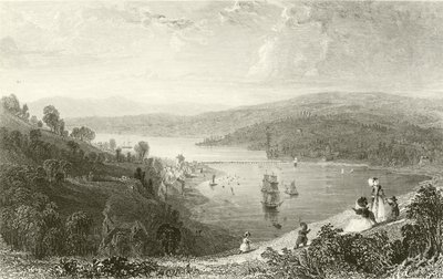 Teignmouth, från Ness av Thomas Allom