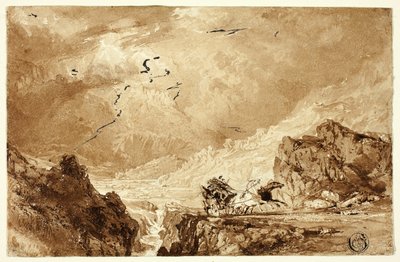 Flitningen i Alperna av Thomas Allom
