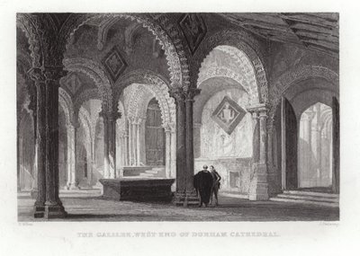 Galileen i den västra delen av Durham-katedralen av Thomas Allom