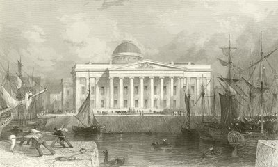 The New Custom House, Liverpool av Thomas Allom