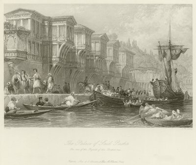 Said Pashas palats av Thomas Allom