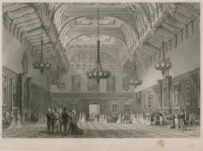 Waterloo Gallery, Buckingham Palace. Publicerad 1840 av Thomas Allom