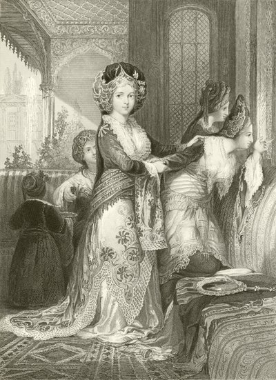 Favoriten Odalisque av Thomas Allom