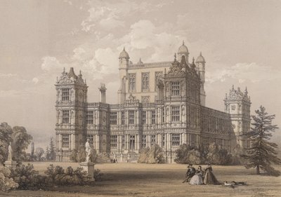 Wollaton Hall, Nottinghamshire av Thomas Allom