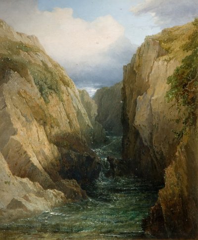 Gorge And River i Irland, 1860. av Thomas Baker