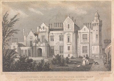 Abbotsford, sätet för Sir Walter Scott Bart; sida - (volym ett) av Thomas Barber