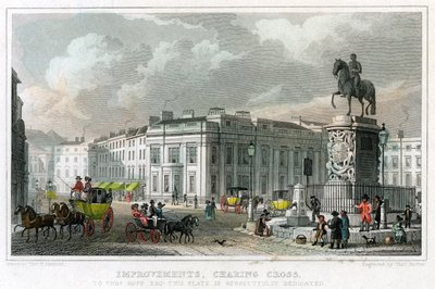 Improvements, Charing Cross, Westminster, London, 1828. av Thomas Barber