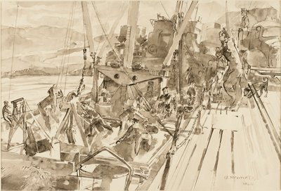 Lossa kol, Hvitanes (bläck på papper) av Thomas Barclay Hennell